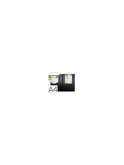 Carpeta q-connect miniclips plastico din a4 negra