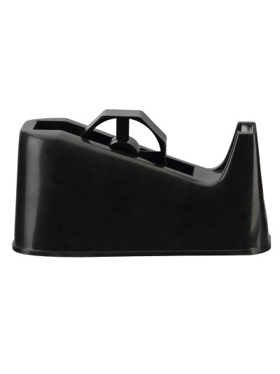 Portarrollo sobremesa q-connect plastico para cintas de 33 y 66 mt color negro