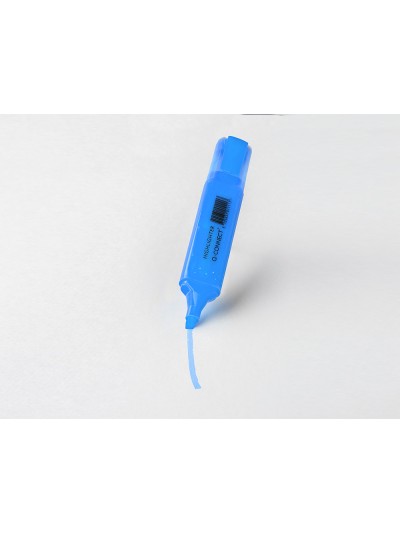Rotulador q-connect fluorescente azul punta biselada