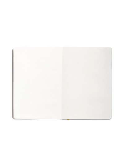 Cuaderno con gomilla antartik notes tapa blanda a5 hojas lisas morado y amarillo 80 hojas 80 gr fsc