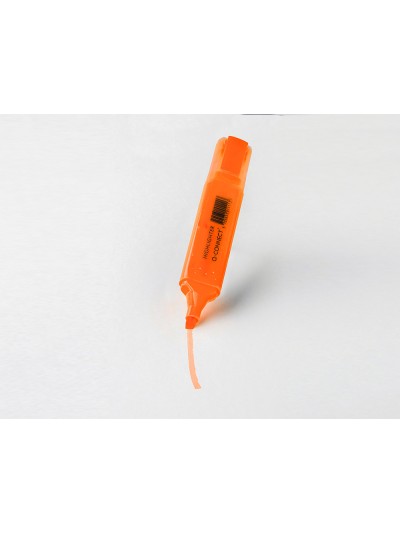 Rotulador q-connect fluorescente naranja punta biselada