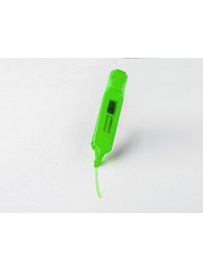 Rotulador q-connect fluorescente verde punta biselada