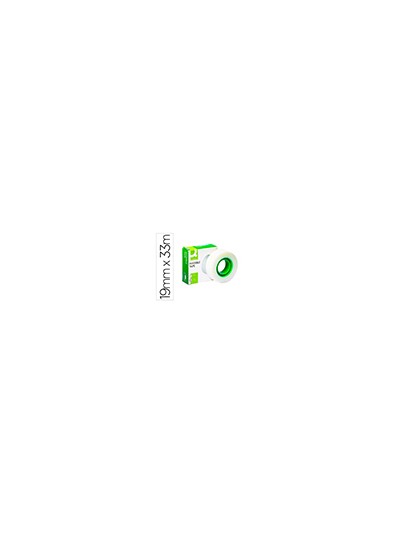 Cinta adhesiva q-connect invisible 33 mt x 19 mm