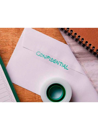 Cinta adhesiva q-connect invisible 33 mt x 19 mm