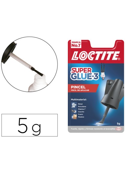 Pegamento loctite 5 gr aplicador de pincel adhesivo instantaneo