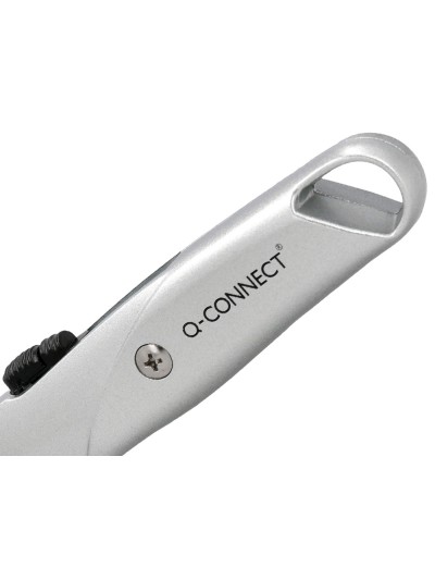 Cuter q-connect metalico ancho retractil con mecanismo de bloqueo cuchilla 18 mm xd-53 blister 1 unidad