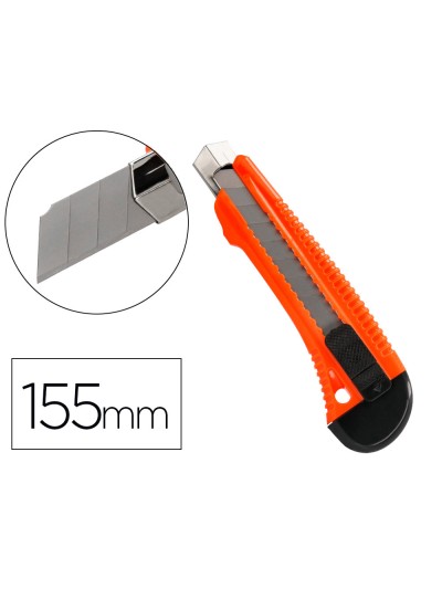 Cuter q-connect plastico ancho retractil cuchilla 18 mm xd-38 blister 1 unidad