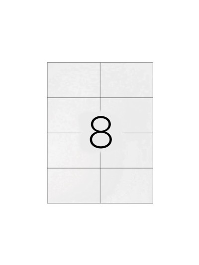 Etiqueta adhesiva q-connect kf01588 tamaño 99,1x67,7 mm fotocopiadora laser ink-jet caja con 100 hojas din a4