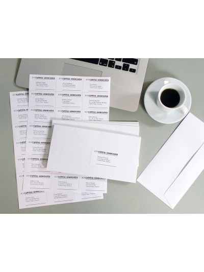 Etiqueta adhesiva q-connect kf01583 tamaño 66x46,6 mm fotocopiadora laser ink-jet caja con 100 hojas din a4