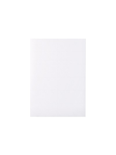Etiqueta adhesiva q-connect kf10652 tamaño 96,5x42,3 mm fotocopiadora laser ink-jet caja con 100 hojas din a4