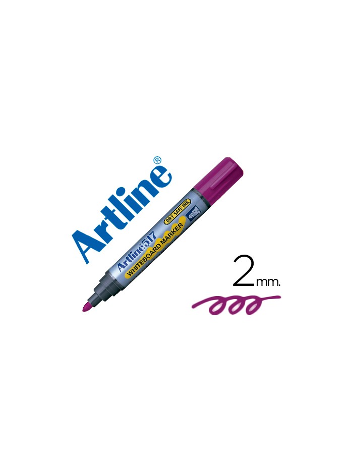 Rotulador artline pizarra ek-517 violeta punta redonda 2 mm tinta de bajo olor Rotulador artline pizarra ek-517 violeta punta redonda 2 mm tinta de bajo olor