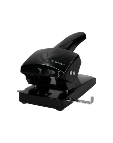 Taladrador q-connect kf01237 negro abertura 6,5 mm capacidad 65 hojas