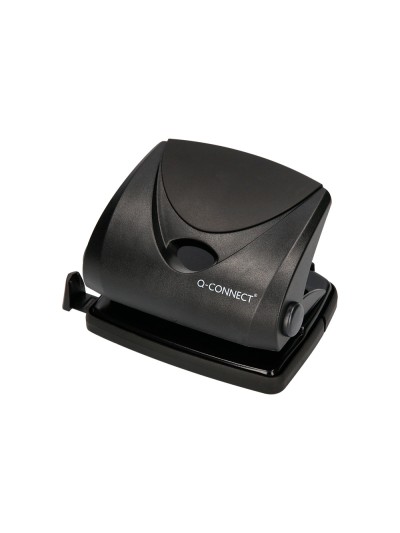 Taladrador q-connect kf01234 negro abertura 2 mm capacidad 20 hojas
