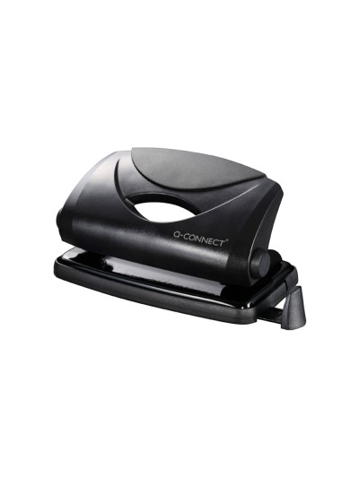 Taladrador q-connect kf01233 negro abertura 1 mm capacidad 10 hojas