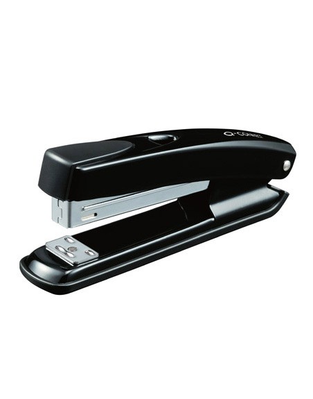 Grapadora q-connect kf01057 plastico abs negra capacidad 20 hojas