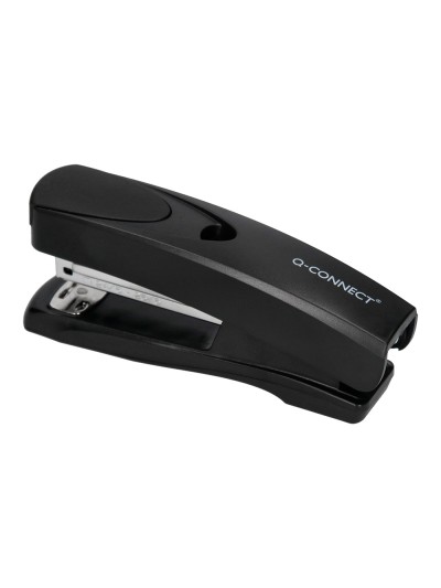 Grapadora q-connect kf01056 plastico abs negra capacidad 20 hojas