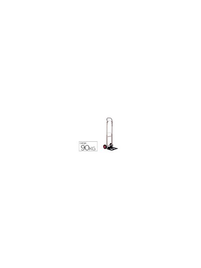 Carretilla portapaquetes q-connect con ruedas plegablesen aluminio carga 90 kg 1110x390x410 mm