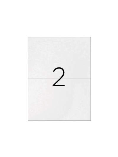 Etiqueta adhesiva q-connect kf10662 tamaño 210x148,5 mm fotocopiadora laser ink-jet caja con 100 hojas din a4