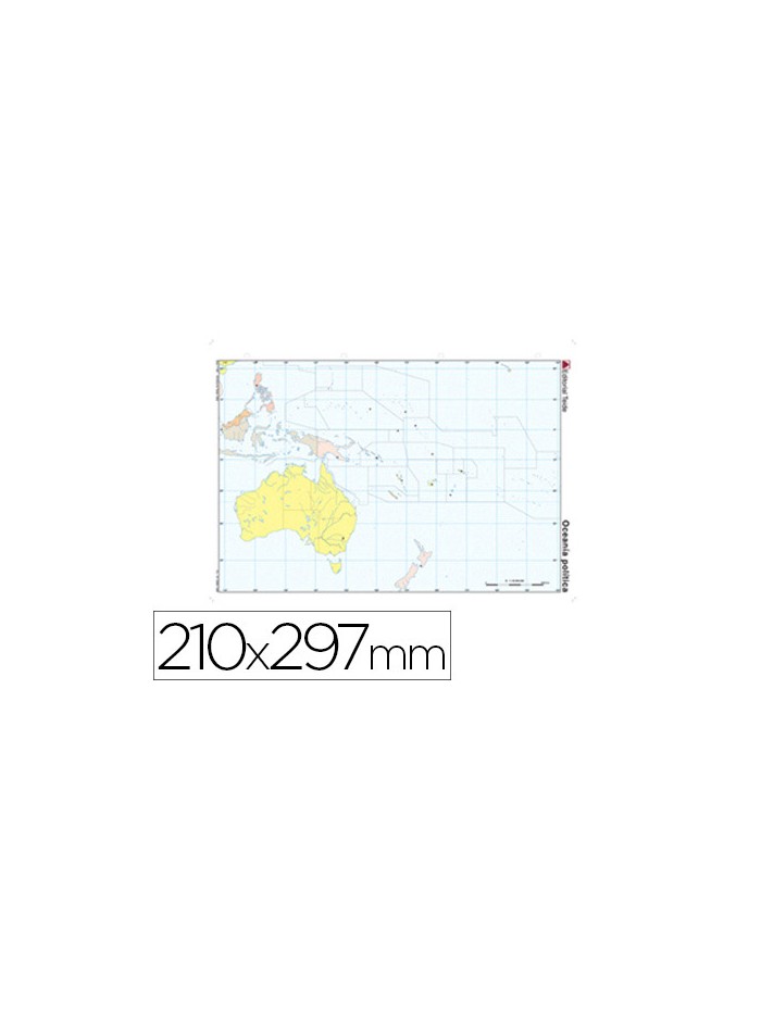 Mapa mudo color din a4 oceania politico Mapa mudo color din a4 oceania politico