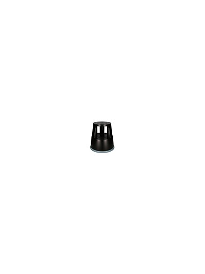 Taburete q-connect ruedas retractiles tres ruedas dos niveles color negro