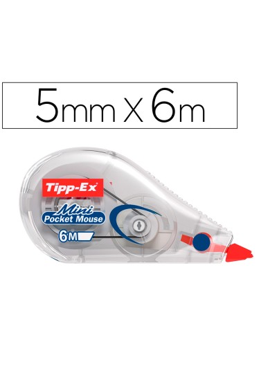 Corrector tipp-ex cinta mini mouse 5 mm x 6 mt
