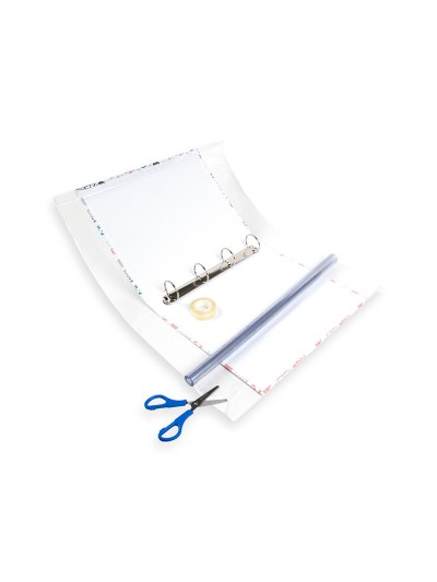 Rollo plastico forralibros liderpapel 0,45x5 mt 70 mc