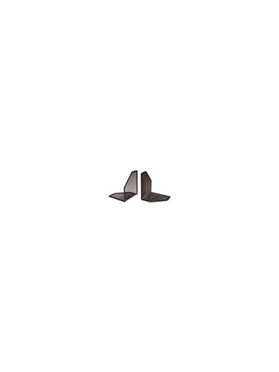 Apoyalibros metalico q-connect kf00857 rejilla negro juego 170x140x135 mm