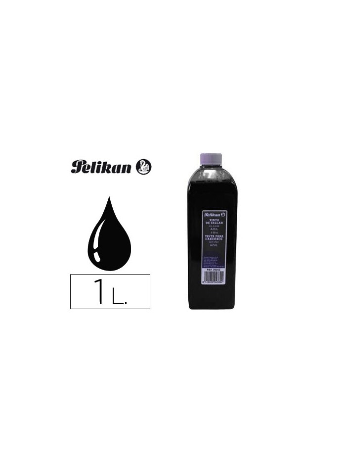 Tinta tampon pelikan negra bote 1 litro Tinta tampon pelikan negra bote 1 litro