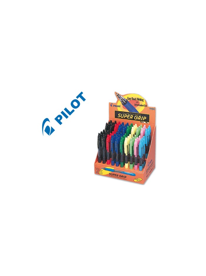 Boligrafo pilot super grip expositor de 60 unidades Boligrafo pilot super grip expositor de 60 unidades