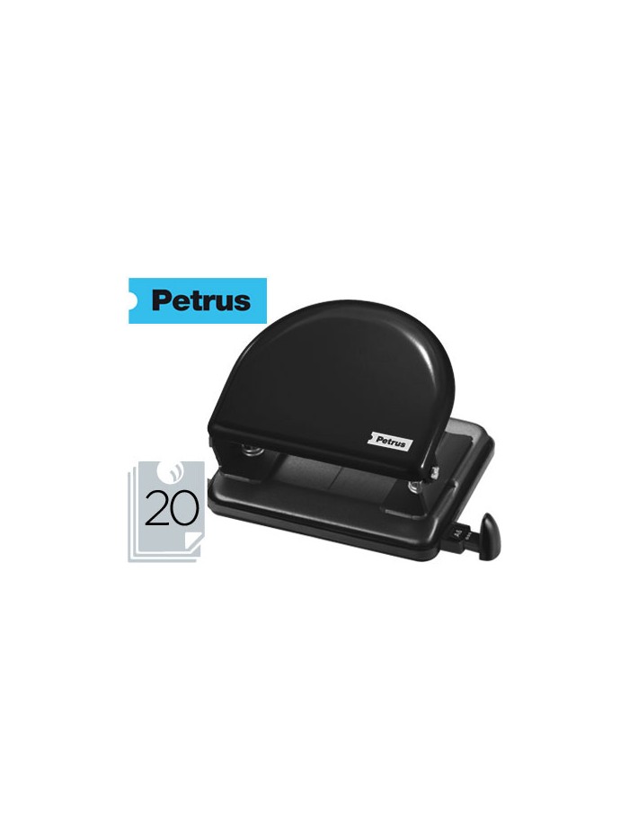 Taladrador petrus 52 negro capacidad 20 hojas Taladrador petrus 52 negro capacidad 20 hojas