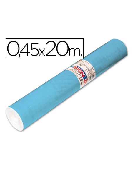 Rollo adhesivo aironfix unicolor azul mate claro 67013rollo de 20 mt
