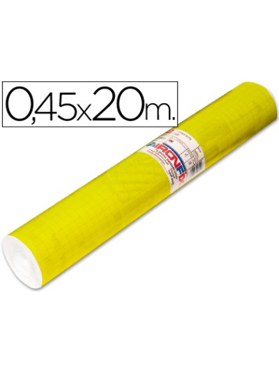 Rollo adhesivo aironfix unicolor amarillo brillo 67007rollo de 20 mt