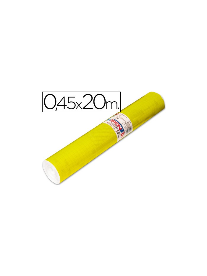 Rollo adhesivo aironfix unicolor amarillo brillo 67007rollo de 20 mt Rollo adhesivo aironfix unicolor amarillo brillo 67007rollo de 20 mt