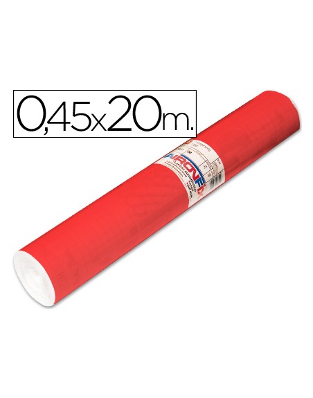 Rollo adhesivo aironfix unicolor rojo mate claro 67151rollo de 20 mt