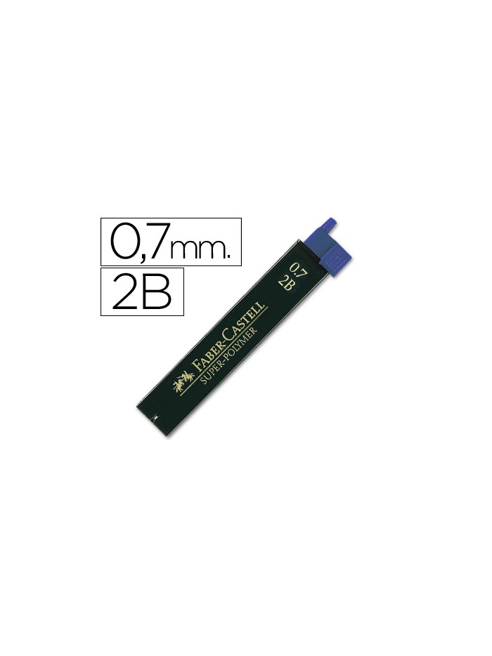 Minas faber grafito 9067 0,7 mm 2b estuche de 12 minas Minas faber grafito 9067 0,7 mm 2b estuche de 12 minas