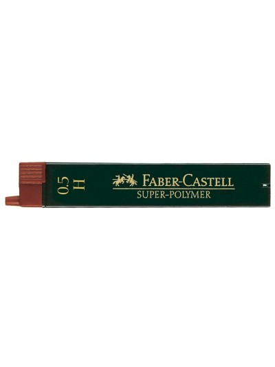 Minas faber grafito 9065 0,5 mm h estuche de 12 minas