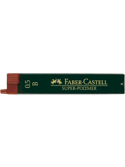 Minas faber grafito 9065 0,5 mm b estuche de 12 minas