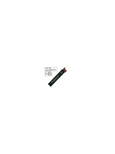 Minas faber grafito 9063 0,3 mm hb estuche de 12 minas