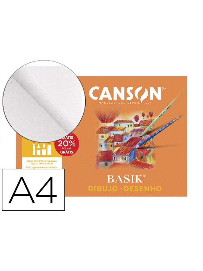 Papel dibujo basik din a4 sin recuadro 130 gramos minipack de 10 hojas Papel dibujo basik din a4 sin recuadro 130 gramos minipack de 10 hojas