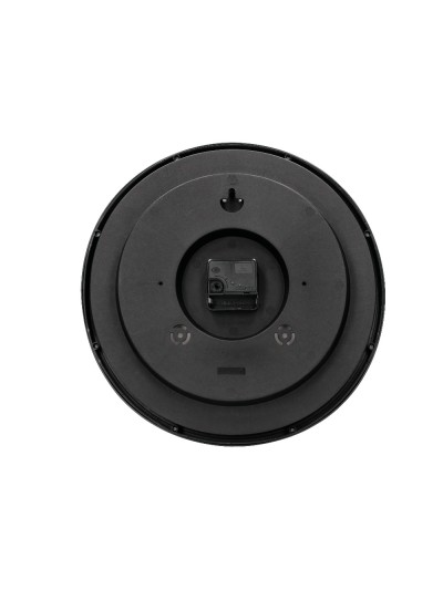 Reloj q-connect de pared plastico oficina redondo 34 cm marco negro