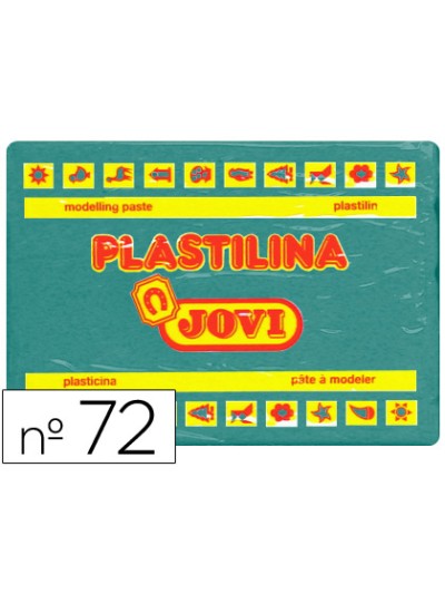 Plastilina jovi 72 verde oscuro unidad tamaño grande