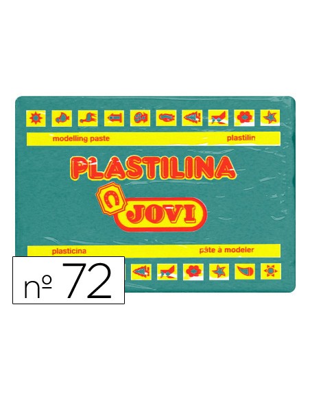 Plastilina jovi 72 verde oscuro unidad tamaño grande