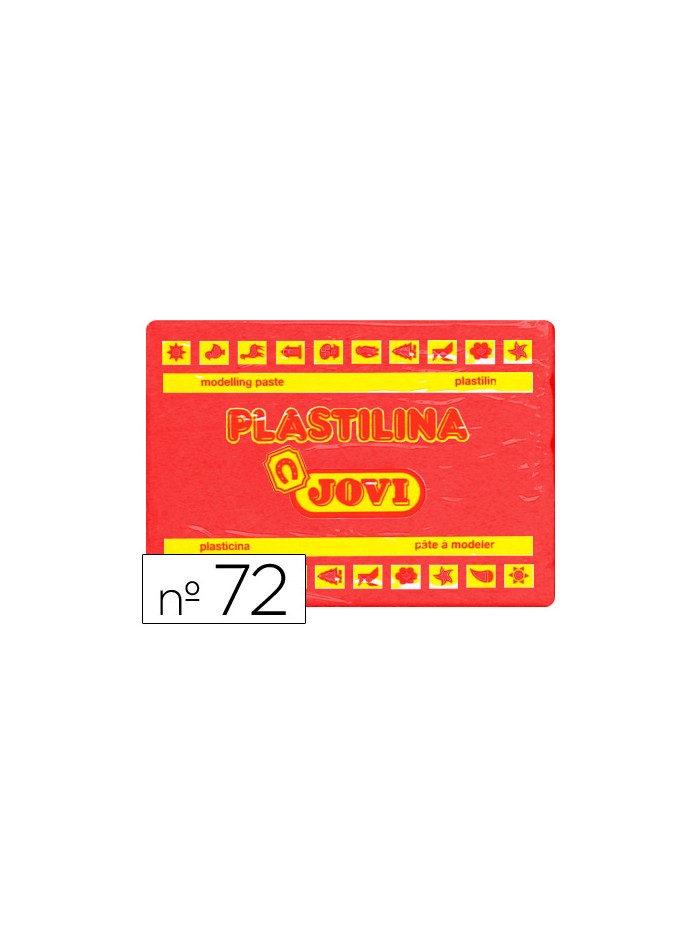 Plastilina jovi 72 rojo unidad tamaño grande Plastilina jovi 72 rojo unidad tamaño grande