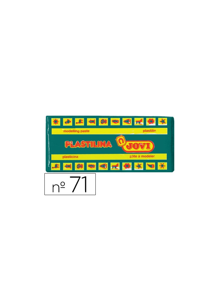 Plastilina jovi 71 verde oscuro unidad tamaño mediano Plastilina jovi 71 verde oscuro unidad tamaño mediano