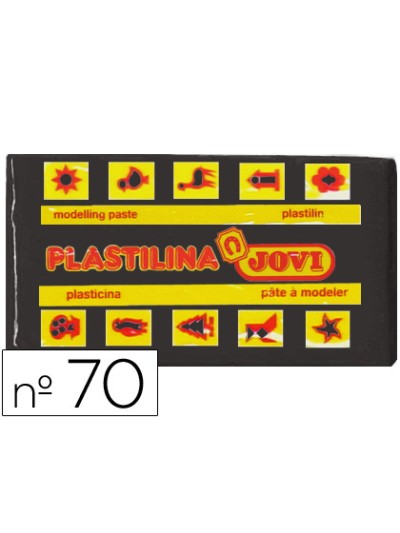 Plastilina jovi 70 negro unidad tamaño pequeño
