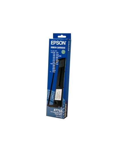 Cinta impresora epson lq-200 300 300c 300+ii 500 550570 570+ 580 800 850 870 1500 negra (7753)