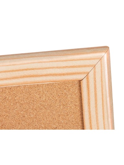 Pizarra corcho q-connect 60x40 cm marco de madera