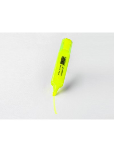 Rotulador q-connect fluorescente amarillo punta biselada