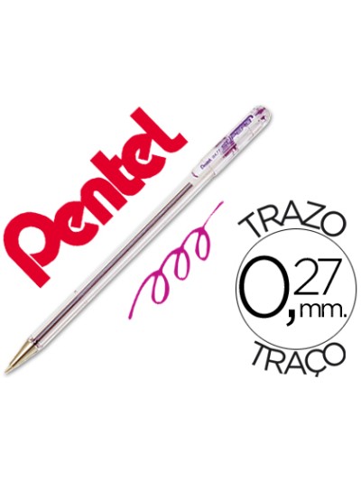 Boligrafo pentel bk-77 v violeta