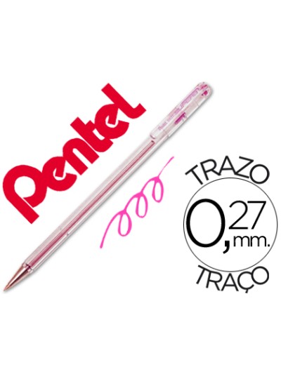 Boligrafo pentel bk-77 p rosa